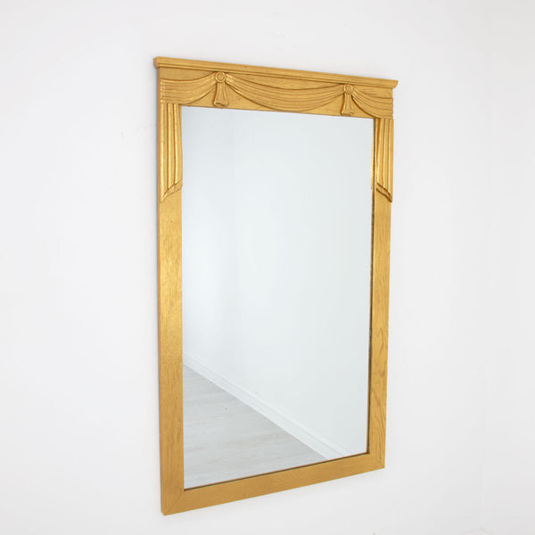 Zeugma Mr403 Exquisite French Style Gold Wall Mirror - Limited Edition Decorative Solid Wood Frame 35.5" X 57" Antiqued Gold Leaf Wood And Mirror Mr403 Gold