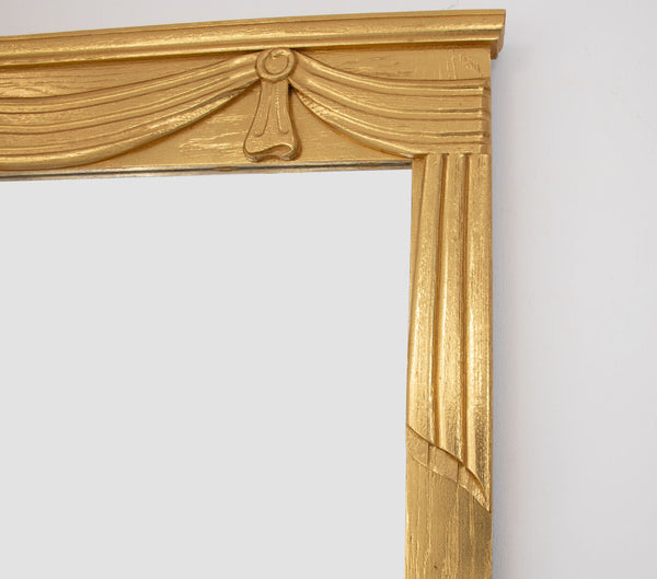 Zeugma Mr403 Exquisite French Style Gold Wall Mirror - Limited Edition Decorative Solid Wood Frame 35.5" X 57" Antiqued Gold Leaf Wood And Mirror Mr403 Gold