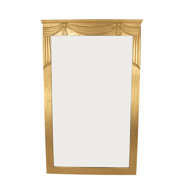 Zeugma Mr403 Exquisite French Style Gold Wall Mirror - Limited Edition Decorative Solid Wood Frame 35.5" X 57" Antiqued Gold Leaf Wood And Mirror Mr403 Gold