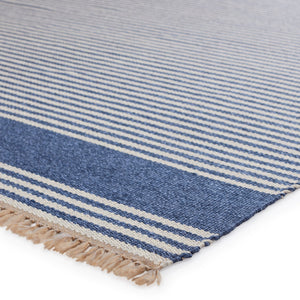 Jaipur Living Morro Bay Strand Mrb03 Handwoven Handmade 100% Polypropylene Lines Stripes Outdoor Rug Blue, Beige 100% Polypropylene Rug150110