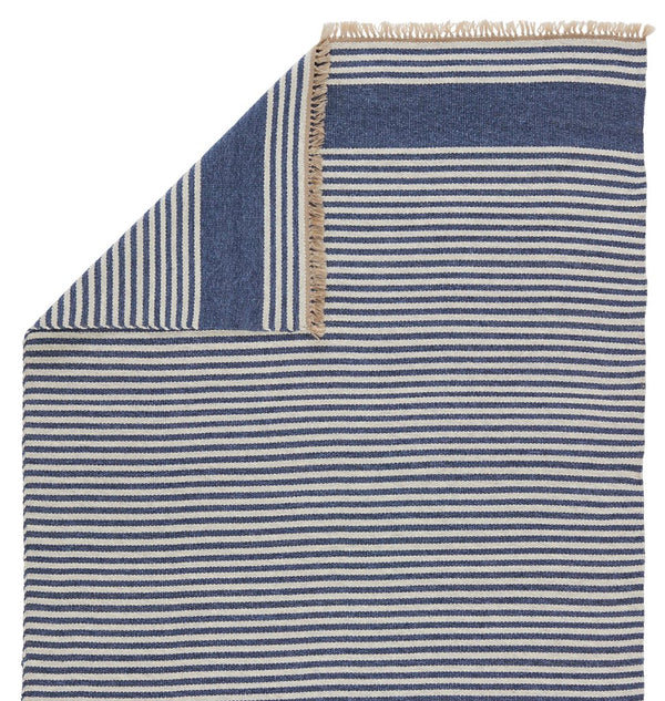 Jaipur Living Morro Bay Strand Mrb03 Handwoven Handmade 100% Polypropylene Lines Stripes Outdoor Rug Blue, Beige 100% Polypropylene Rug150110