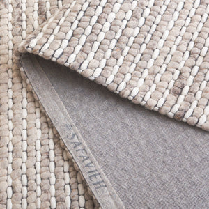 Safavieh Marbella Hand Woven Wool Area Rug - Timeless Elegance With Artisanal Charm For Your Home Decor Silver ,Ivory Wool Mrb205g-6sq