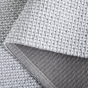Safavieh Marbella Handwoven Silver Ivory Rug — Scandinavian Minimalist Low-Pile 5X8 Durable Artisanal Craft 5'-0" x 8'-0" MRB301G-5