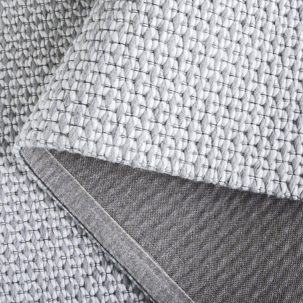 Safavieh Marbella Hand‑Woven Silver Ivory Runner — Scandinavian Minimalist Hallway Rug, Durable Wool Blend 2'-3" x 8'-0" MRB301G-28