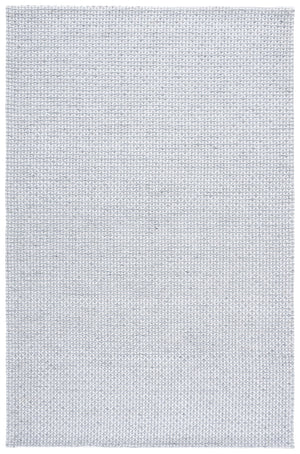 Safavieh Marbella Handwoven Silver Ivory Rug — Scandinavian Minimalist Low-Pile 5X8 Durable Artisanal Craft 5'-0" x 8'-0" MRB301G-5