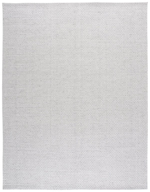 Safavieh Marbella Scandinavian Handwoven Round Rug In Silver Ivory — Low-Profile, Soft Wool Blend Anchor Piece 6'-0" x 6'-0" MRB301G-6R