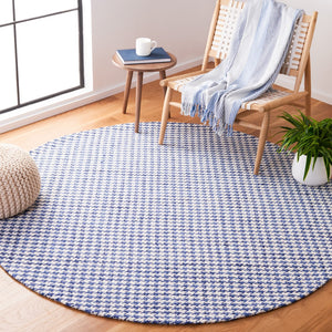 Safavieh Marbella Hand-woven Area Rug: Timeless Grey And Ivory Elegance For Luxurious Living Spaces Navy ,Ivory Wool And Cotton Mrb319n-9