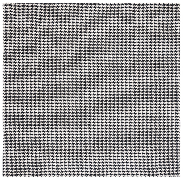 Safavieh Marbella Hand-woven Area Rug: Timeless Grey And Ivory Elegance For Luxurious Living Spaces Black ,Ivory Wool And Cotton Mrb319z-2