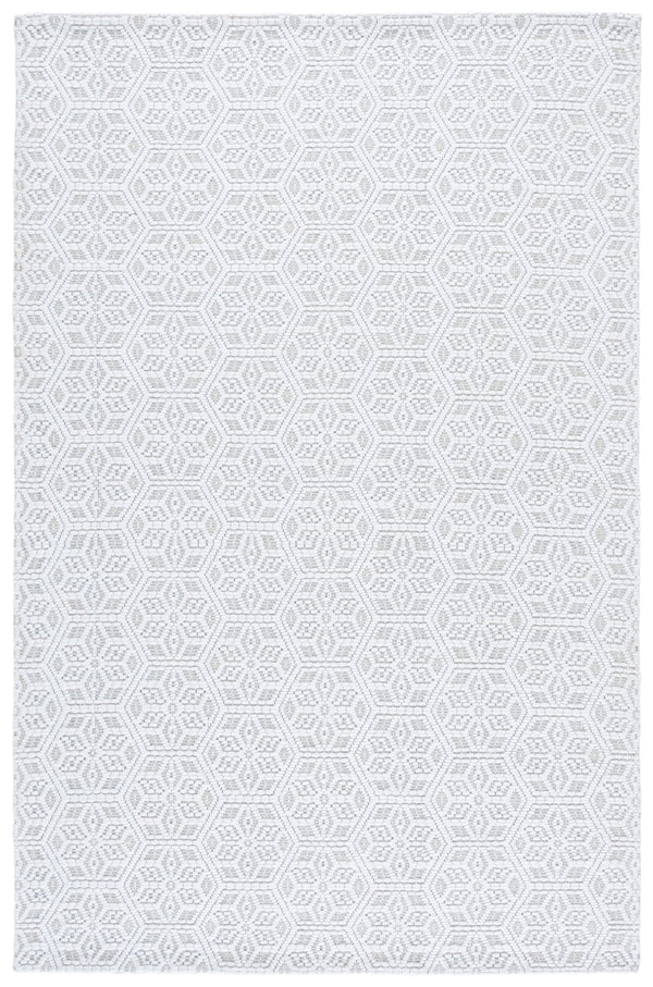 Safavieh Marbella Hand‑Woven Ivory Area Rug — Scandinavian Geometric Accent, Low‑Profile Durable Blend 4'-0" x 6'-0" MRB330A-4