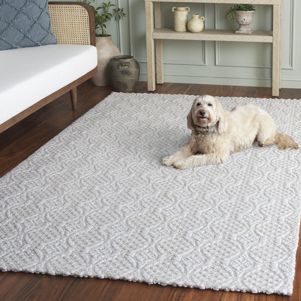 Safavieh Marbella Handwoven Ivory Runner With Low-Profile 1/4" Pile — Scandinavian Minimalist Durability And Softness 2'-3" x 8'-0" MRB331A-28