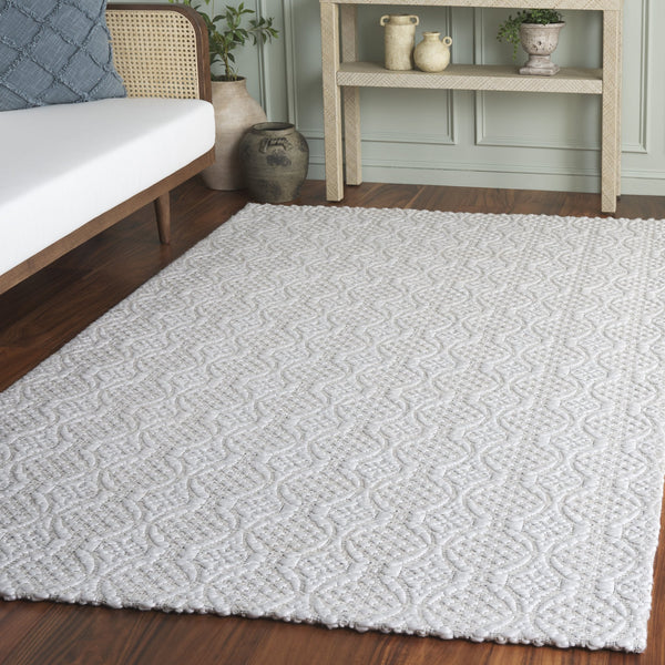 Safavieh Marbella Handwoven Ivory Runner With Low-Profile 1/4" Pile — Scandinavian Minimalist Durability And Softness 2'-3" x 8'-0" MRB331A-28