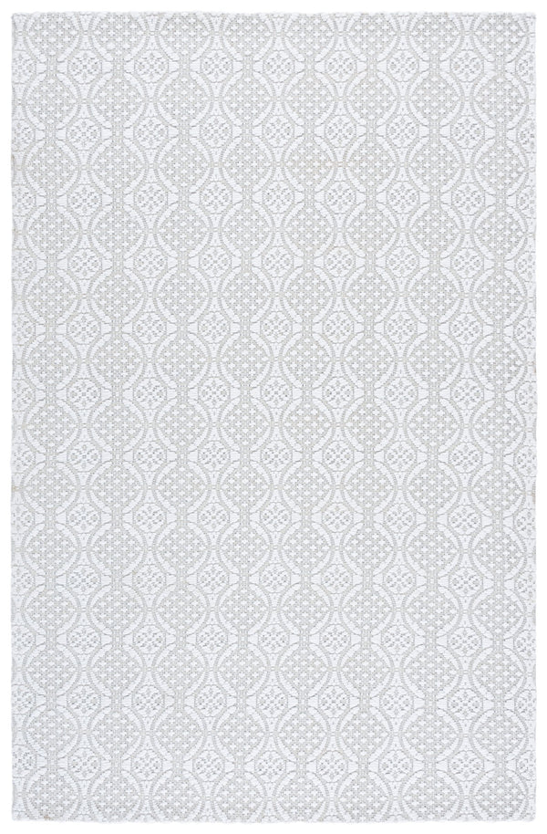 Safavieh Marbella Hand-Woven Ivory Rug 8X10 — Scandinavian Minimalist Design, Wool-Blend Low-Profile Elegance 8'-0" x 10'-0" MRB331A-8