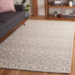Safavieh Marbella 453 MRB453 Handloomed  Rug Grey / Ivory MRB453F-6