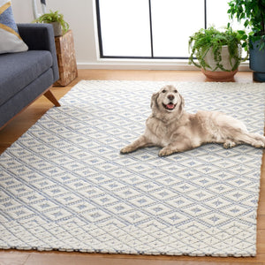 Safavieh Marbella 455 MRB455 Handloomed  Rug Blue / Ivory MRB455M-6