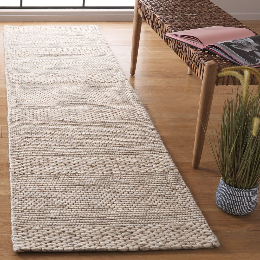 Safavieh Marbella Hand-Loomed Beige Area Rug, Wool-Nylon-Cotton Blend, Low-Profile 3/8" Pile For Durability 6'-0" x 8'-0" MRB556B-68