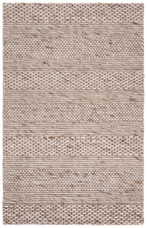 Safavieh Marbella Hand-Loomed Beige Area Rug — Low-Profile Wool Blend With Subtle Texture For Living Rooms 9'-0" x 12'-0" MRB556B-9