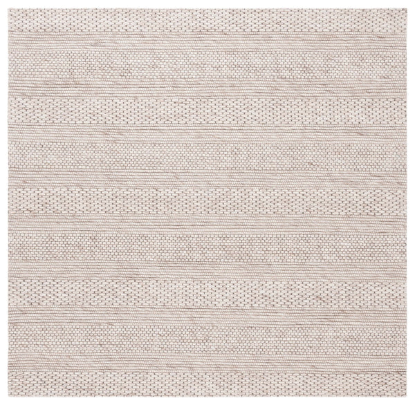 Safavieh Marbella Hand-Loomed Beige Area Rug — Low-Profile Wool Blend With Subtle Texture For Living Rooms 9'-0" x 12'-0" MRB556B-9