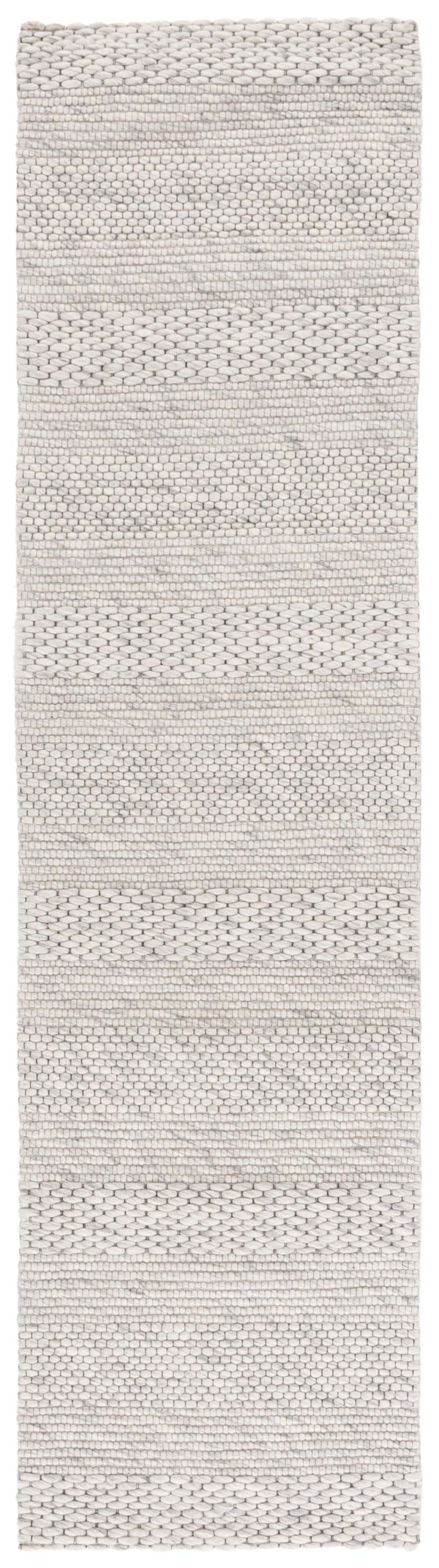 Safavieh Marbella Hand‑Loomed Light Grey Ivory Rug — Soft Wool Blend Accent Rug For Entryways & Small Spaces 2'-0" x 3'-0" MRB556C-2