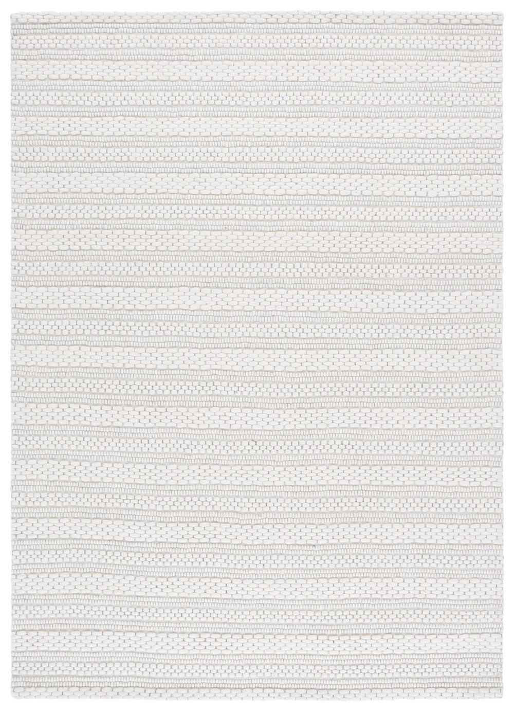 Safavieh Marbella Elegant Handloomed Area Rug For Cozy Living Spaces - Soft Wool Blend For Timeless Style Ivory 85% Wool 10% Cotton 5% Polyester Mrb825a-8