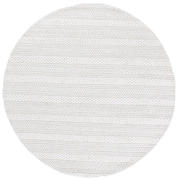 Safavieh Marbella Elegant Handloomed Area Rug For Cozy Living Spaces - Soft Wool Blend For Timeless Style Ivory 85% Wool 10% Cotton 5% Polyester Mrb825a-8