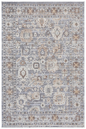 Safavieh Miranda Transitional Runner Rug In Grey Ivory Beige — Low-Profile Floral Motif, Durable Turkish Weave 2'-0" x 8'-0" MRD302F-28
