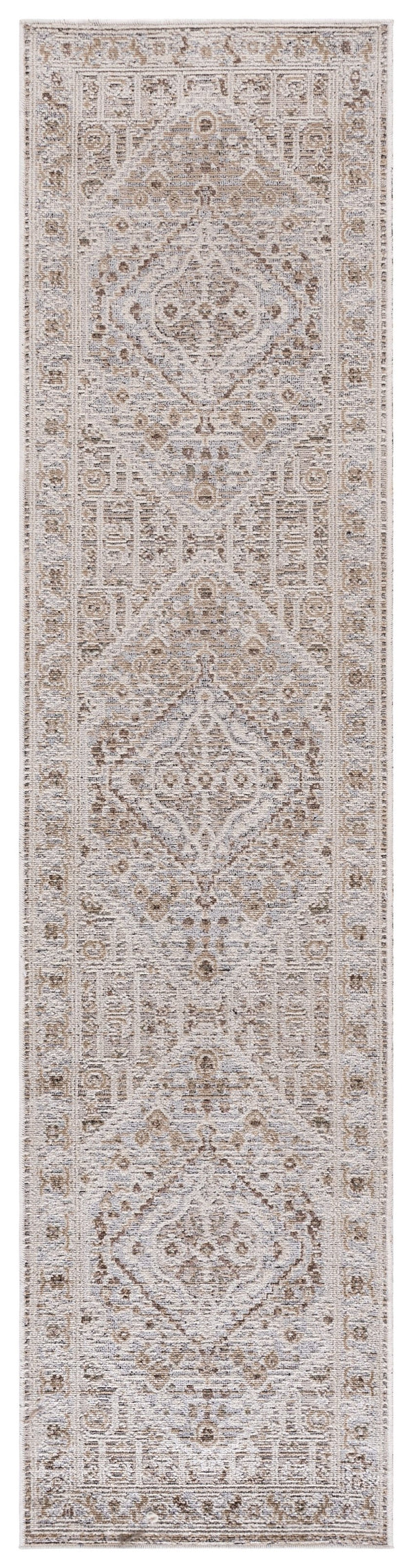 Safavieh Miranda Transitional Beige Grey Ivory Area Rug — Low-Profile, Power-Loomed Turkey Construction, Durable Elegance 4'-0" x 6'-0" MRD304B-4