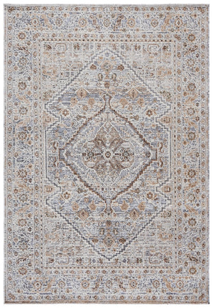 Safavieh Miranda Power‑Loomed Transitional Area Rug In Neutral Beige And Grey‑Ivory — Durable, Low‑Profile Style 5'-0" x 8'-0" MRD304B-5