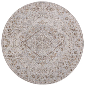 Safavieh Miranda Transitional Beige Grey Ivory Area Rug — Low-Profile, Power-Loomed Turkey Construction, Durable Elegance 4'-0" x 6'-0" MRD304B-4