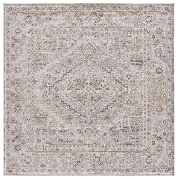 Safavieh Miranda Transitional Beige Grey Ivory Area Rug — Low-Profile, Power-Loomed Turkey Construction, Durable Elegance 4'-0" x 6'-0" MRD304B-4