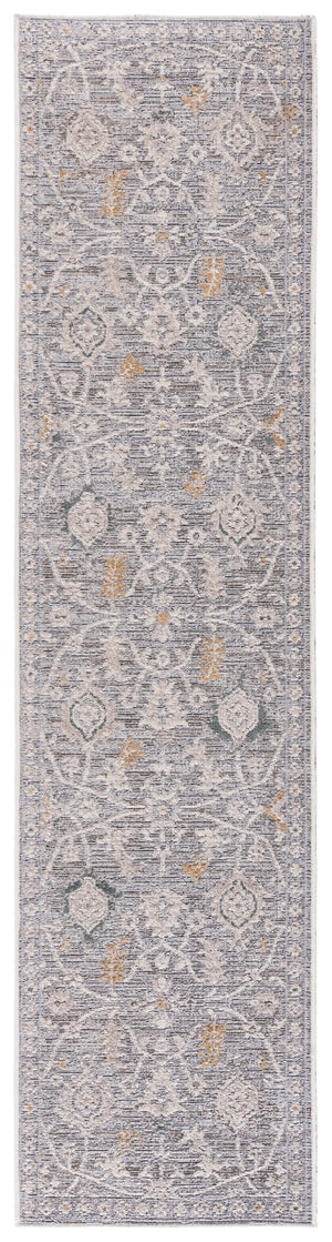 Safavieh Miranda Transitional Floral Rug In Soft Grey Ivory Beige — Power-Loomed Turkey, Low-Profile Durable Elegance 9'-0" x 12'-0" MRD308F-9