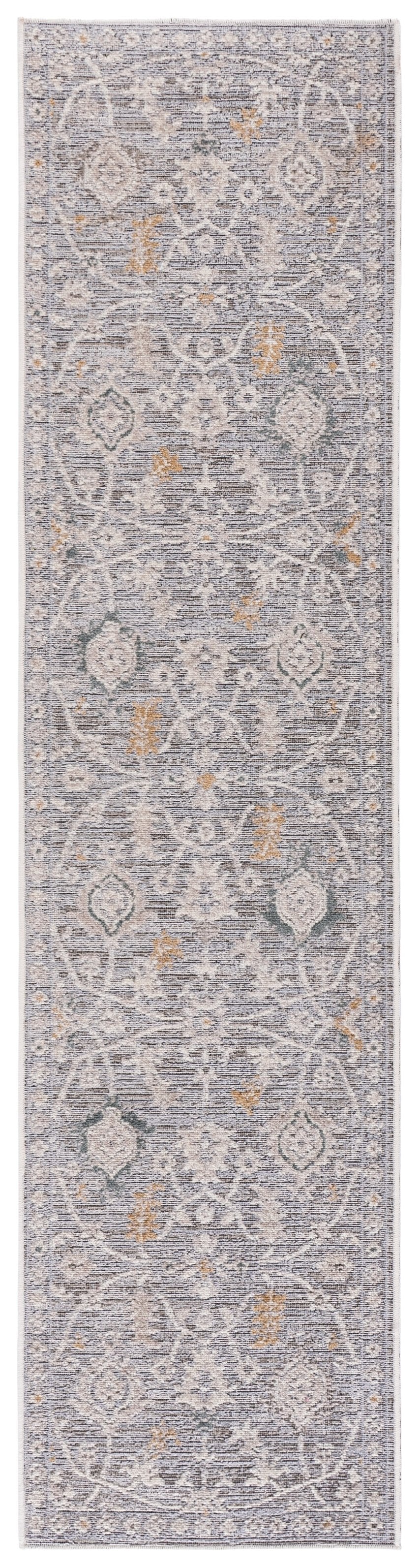 Safavieh Miranda Transitional Turkish Power-Loomed Area Rug In Grey & Ivory Beige, Low-Pile Floral Elegance 5'-0" x 8'-0" MRD308F-5