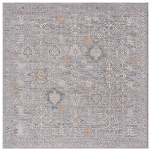 Safavieh Miranda Transitional Floral Rug In Soft Grey Ivory Beige — Power-Loomed Turkey, Low-Profile Durable Elegance 9'-0" x 12'-0" MRD308F-9