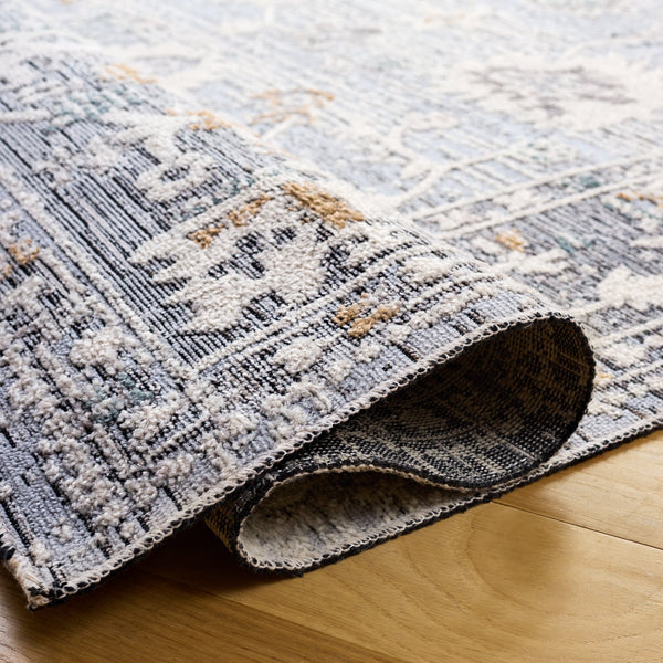 Safavieh Miranda Elegant Grey Ivory Beige Area Rug, Low-Profile Power-Loomed Turkey, Durable Transitional Design 8'-0" x 10'-0" MRD310F-8