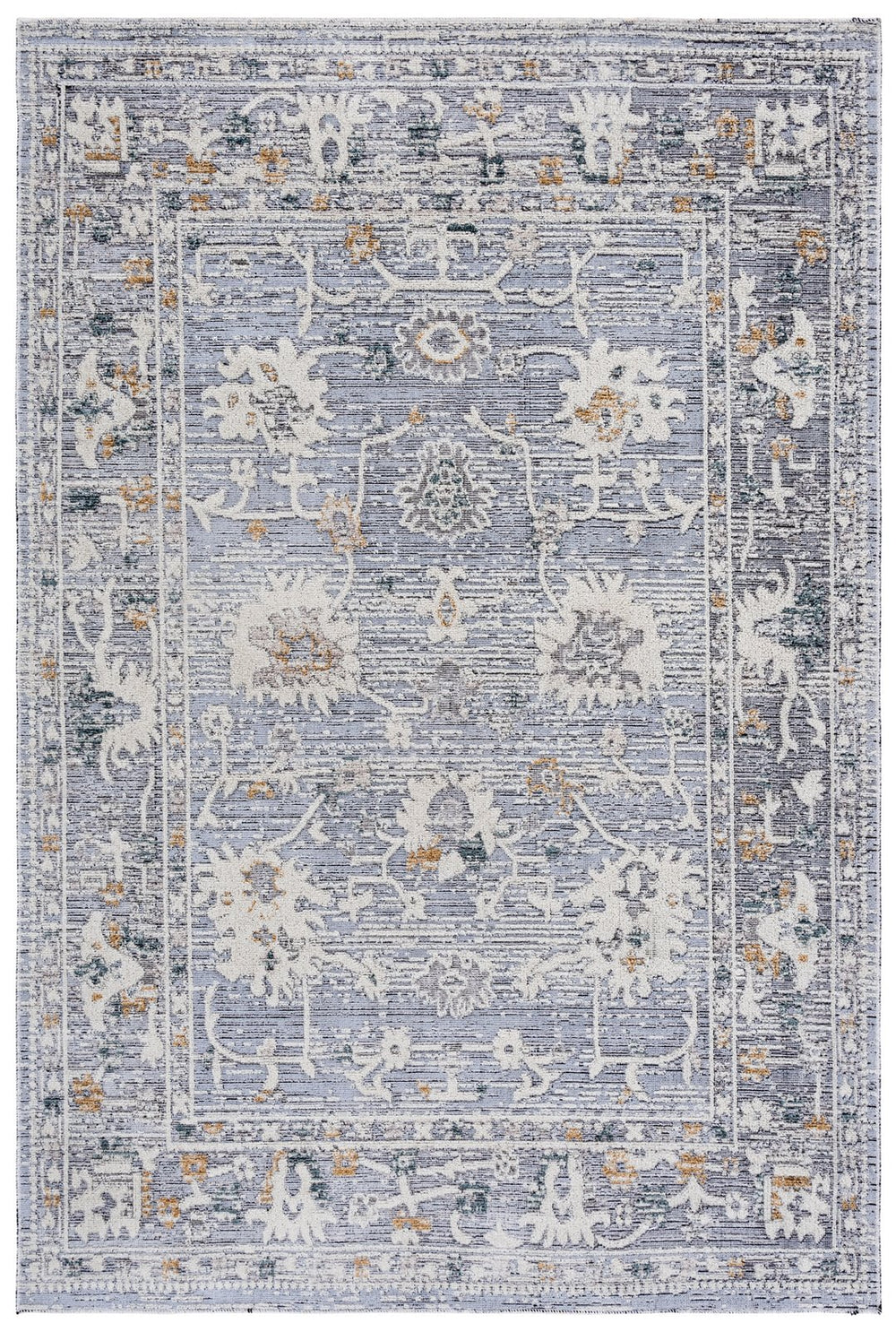 Safavieh Miranda Elegant Grey Ivory Beige Area Rug, Low-Profile Power-Loomed Turkey, Durable Transitional Design 8'-0" x 10'-0" MRD310F-8