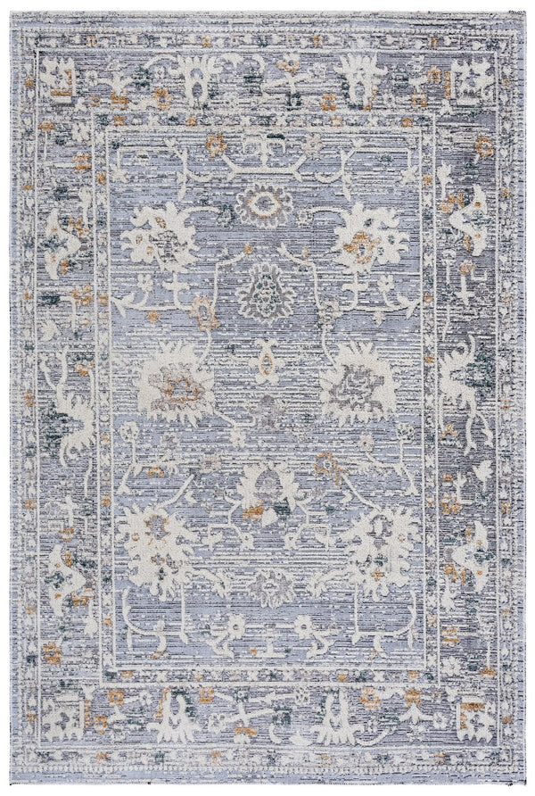 Safavieh Miranda Elegant Grey Ivory Beige Area Rug, Low-Profile Power-Loomed Turkey, Durable Transitional Design 8'-0" x 10'-0" MRD310F-8