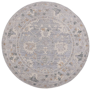 Safavieh Miranda Elegant Grey Ivory Beige Area Rug, Low-Profile Power-Loomed Turkey, Durable Transitional Design 8'-0" x 10'-0" MRD310F-8