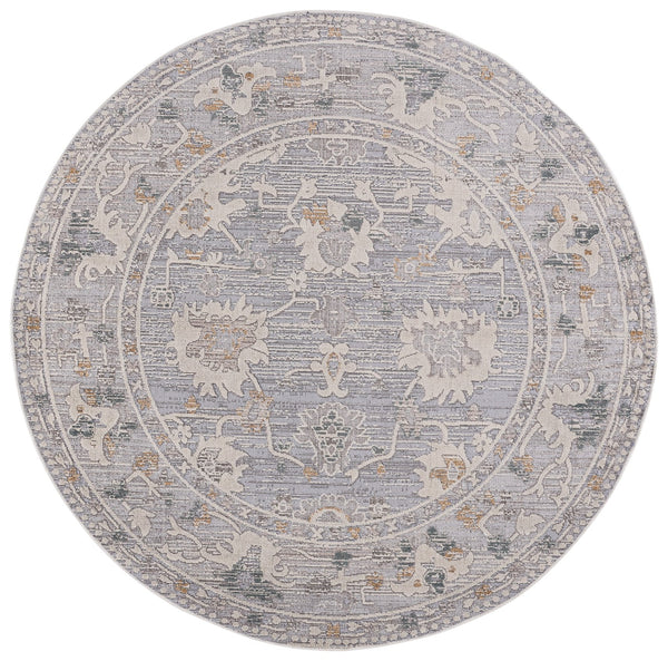 Safavieh Miranda Elegant Grey Ivory Beige Area Rug, Low-Profile Power-Loomed Turkey, Durable Transitional Design 8'-0" x 10'-0" MRD310F-8