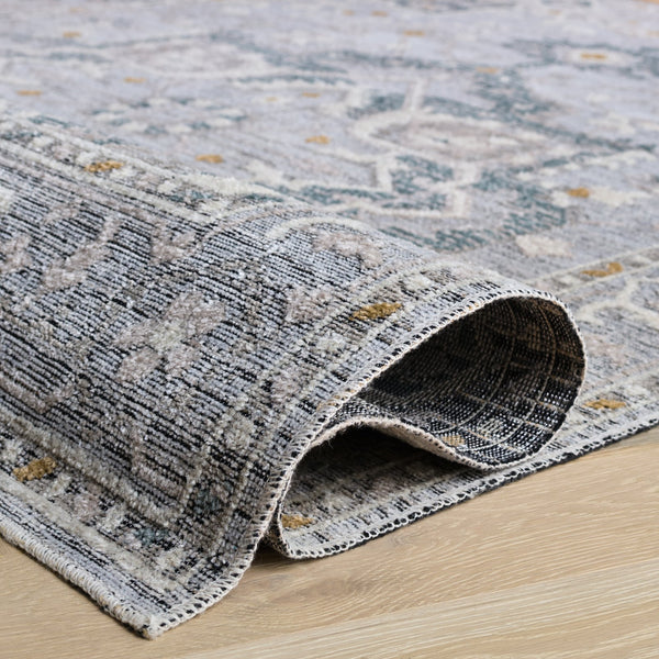 Safavieh Miranda Transitional Grey Ivory Area Rug — Low-Profile Power-Loomed Turkey Construction For Durability And Style 8'-0" x 10'-0" MRD312F-8