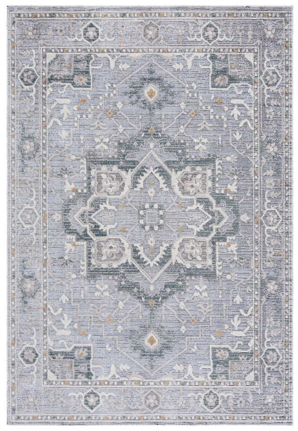 Safavieh Miranda Transitional Grey Ivory-Beige Square Area Rug — Low-Profile, Power-Loomed Turkish Durability 6'-6" x 6'-6" MRD312F-7SQ