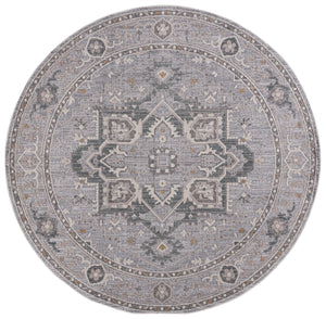 Safavieh Miranda Transitional Grey Ivory Area Rug — Low-Profile Power-Loomed Turkey Construction For Durability And Style 8'-0" x 10'-0" MRD312F-8