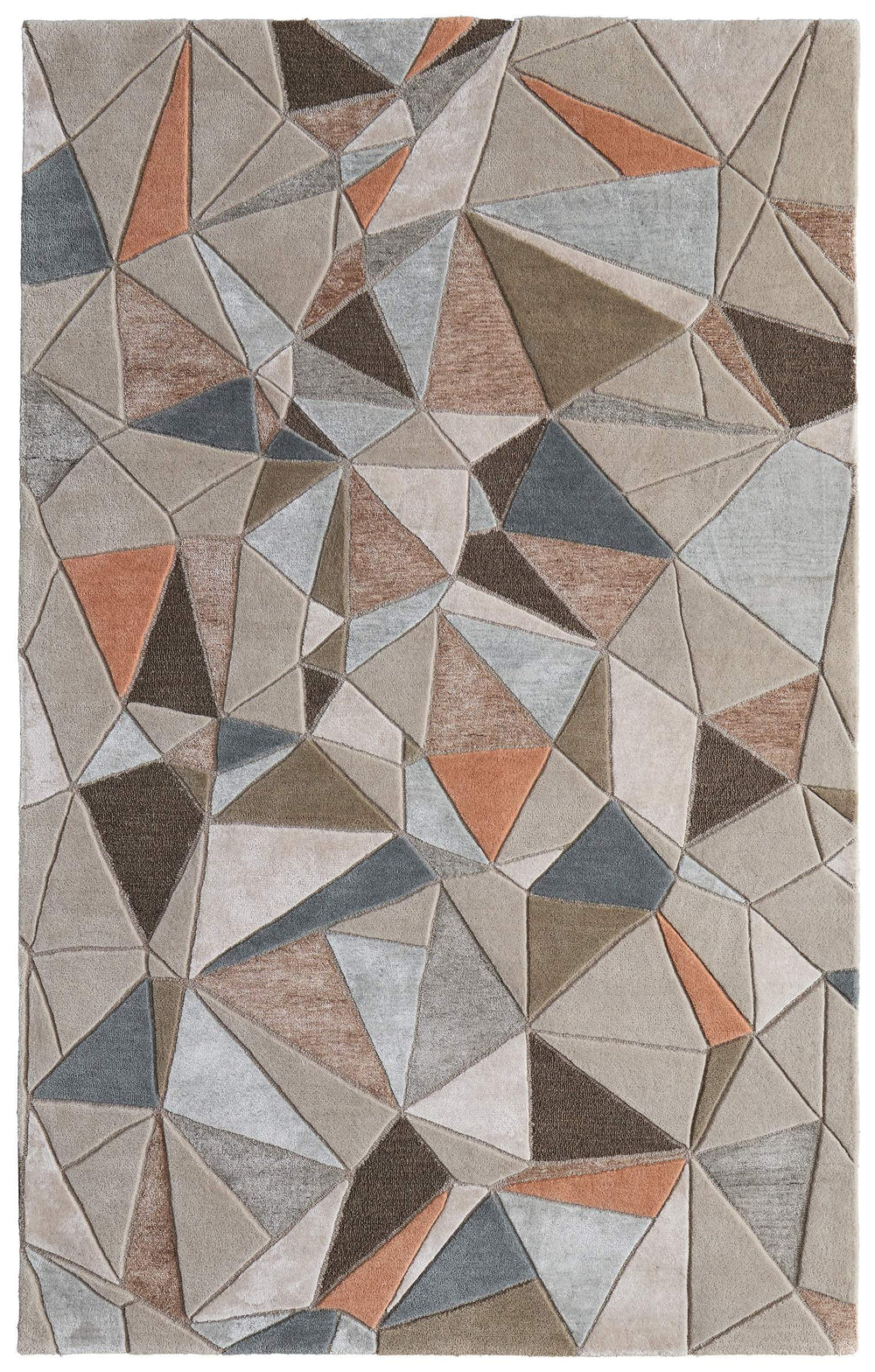 Feizy Rugs Maridian Abstract Area Rug Bold Geometric Pattern for Modern Living Spaces 5X8 MRD8A69FGRYMLTE10