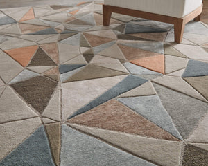 Feizy Rugs Maridian Abstract Area Rug Bold Geometric Pattern for Modern Living Spaces 5X8 MRD8A69FGRYMLTE10