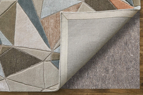 Feizy Rugs Maridian Abstract Area Rug Bold Geometric Pattern for Modern Living Spaces 5X8 MRD8A69FGRYMLTE10