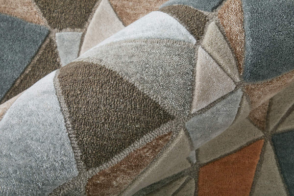 Feizy Rugs Maridian Abstract Area Rug Bold Geometric Pattern for Modern Living Spaces 5X8 MRD8A69FGRYMLTE10
