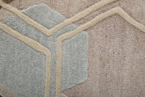 Feizy Rugs Maridian Abstract Area Rug Layered Tones Anchor Living Room or Bedroom Floor MRD8A72FBGEBRNE10