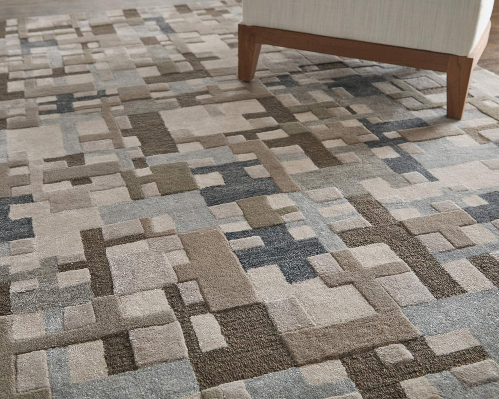 Feizy Rugs Maridian Abstract Area Rug Painterly Modern Design for Living Room or Bedroom Floor MRD8A73FBLUBGEE10