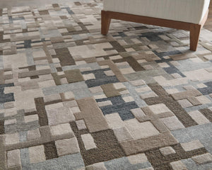 Feizy Rugs Maridian Abstract Area Rug Painterly Modern Design for Living Room or Bedroom Floor MRD8A73FBLUBGEE10
