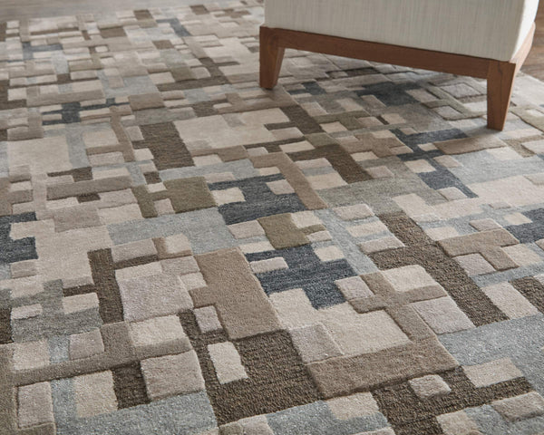 Feizy Rugs Maridian Abstract Area Rug Painterly Modern Design for Living Room or Bedroom Floor MRD8A73FBLUBGEE10