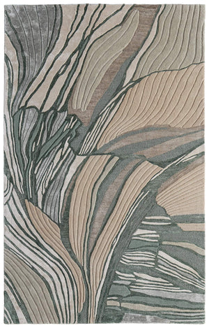 Feizy Rugs Maridian Abstract Geometric Area Rug Earth Tone Living Room Bedroom Floor Accent MRD8A74FGRNBGEE10