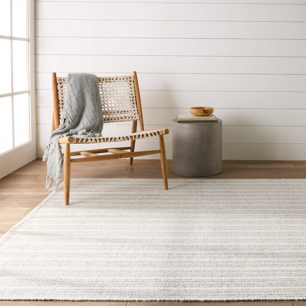Jaipur Living Morae Elis Mre01 Handwoven Handmade 100% Polyester Lines Stripes Outdoor Rug Gray, Ivory 100% Polyester Rug153577
